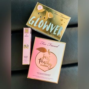 Too Faced Makeup Bundle - Eyeshadow Palette - Highlighter - Lipgloss